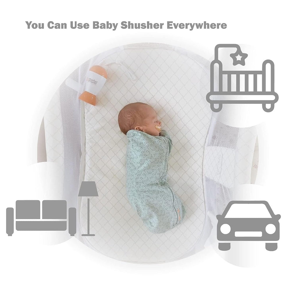 A portable sleep soother sound machine