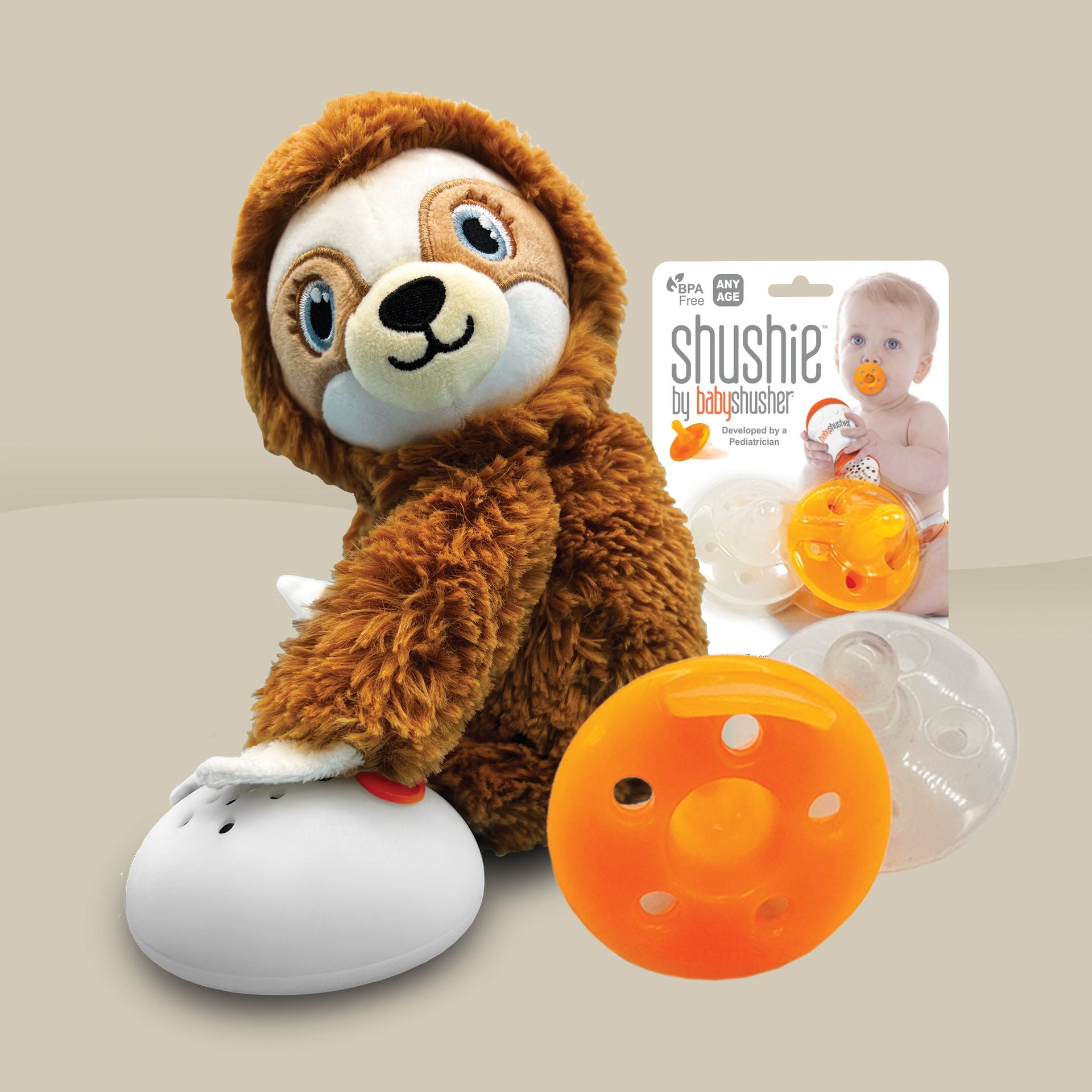 Shusher Sloth & Shushie™ 2-Pack Bundle : Try Shushies™