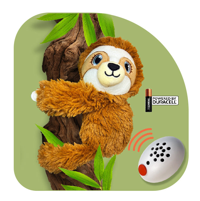 Shusher Sloth + 6-Pack Shushie™ Pacifiers – Soothing Bundle with Cuddly Cry Detection