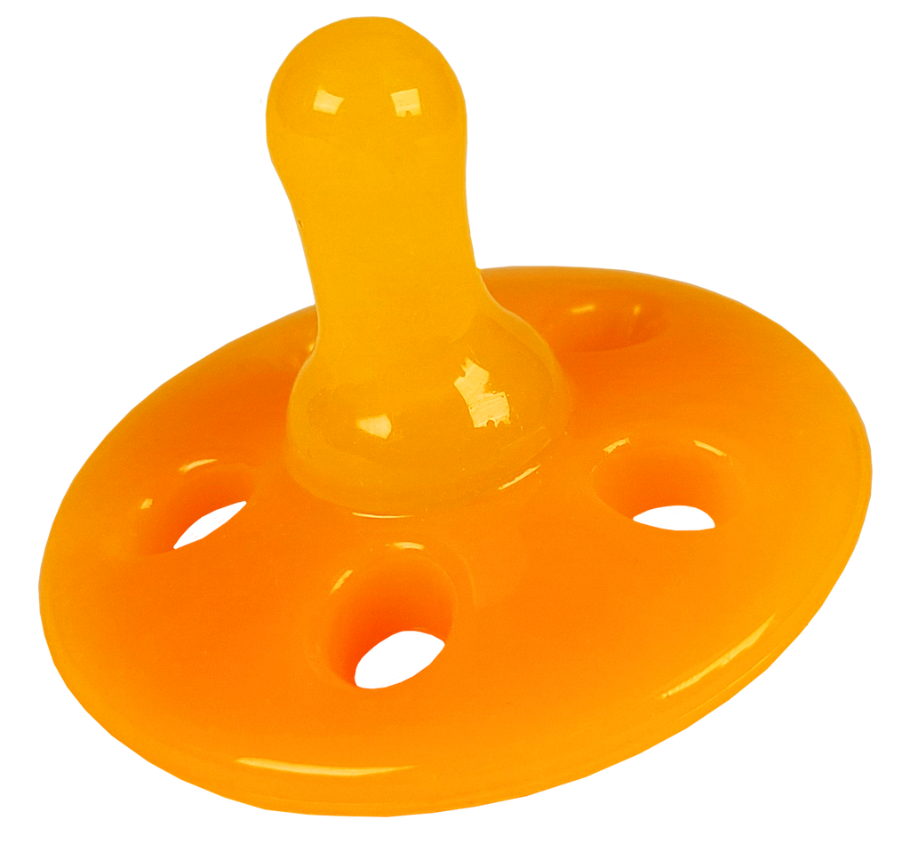 Beveled nipple on the ventilated Shushie pacifier