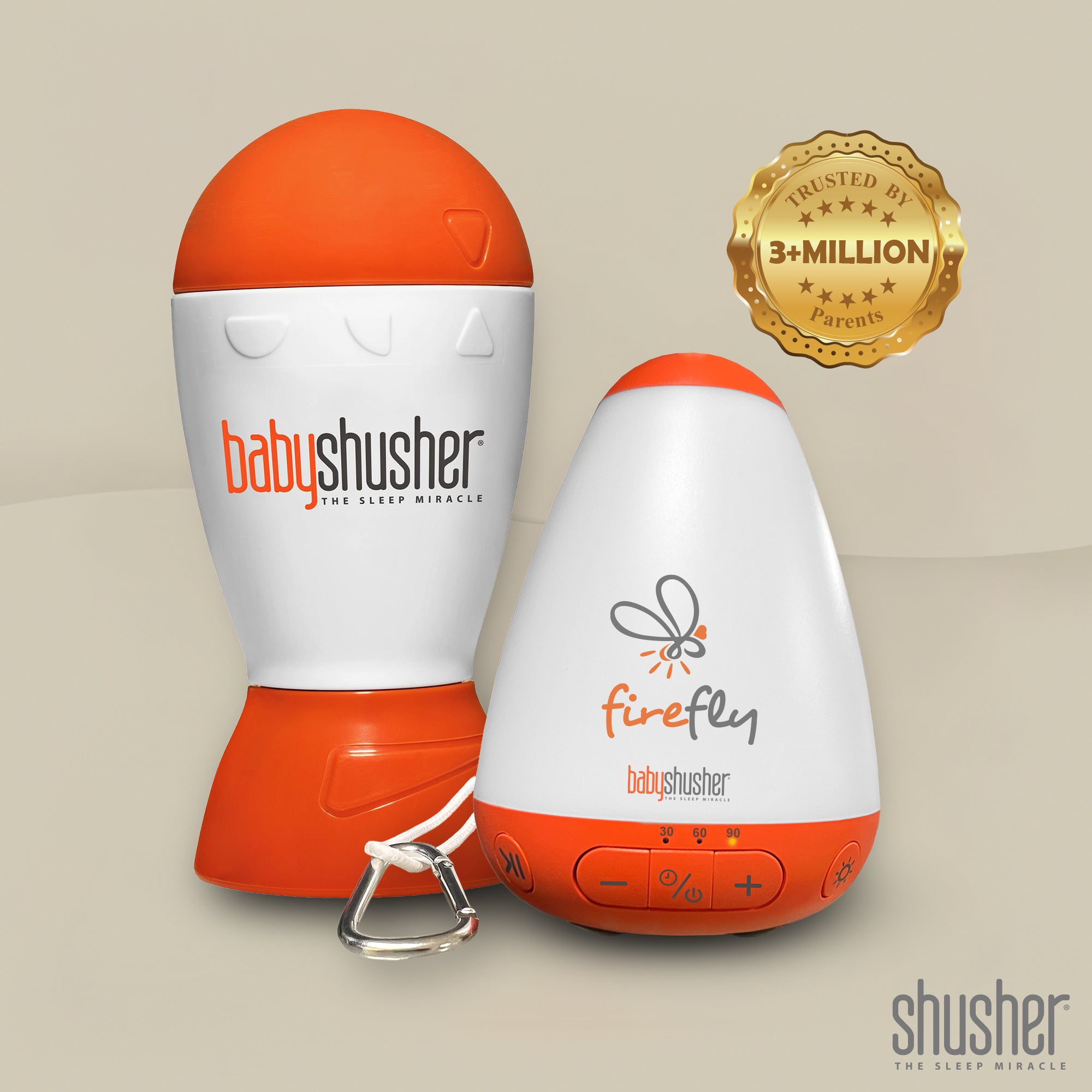 Shusher Sleep Duo - Baby Shusher Sleep Miracle & Shusher Firefly Nightlight