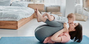 Mom Exercising with baby - Baby Shusher