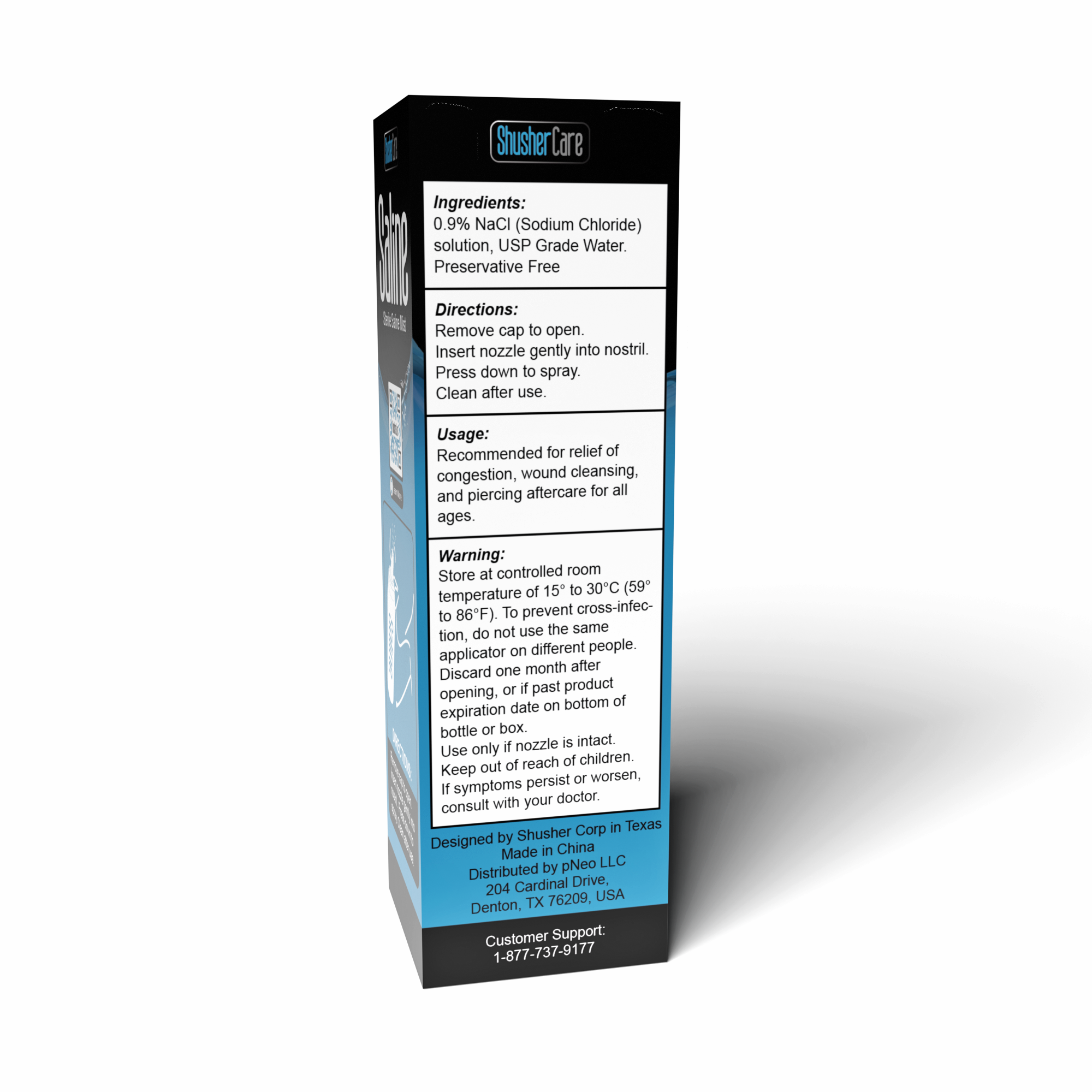 Shusher Care Saline Mist Spray