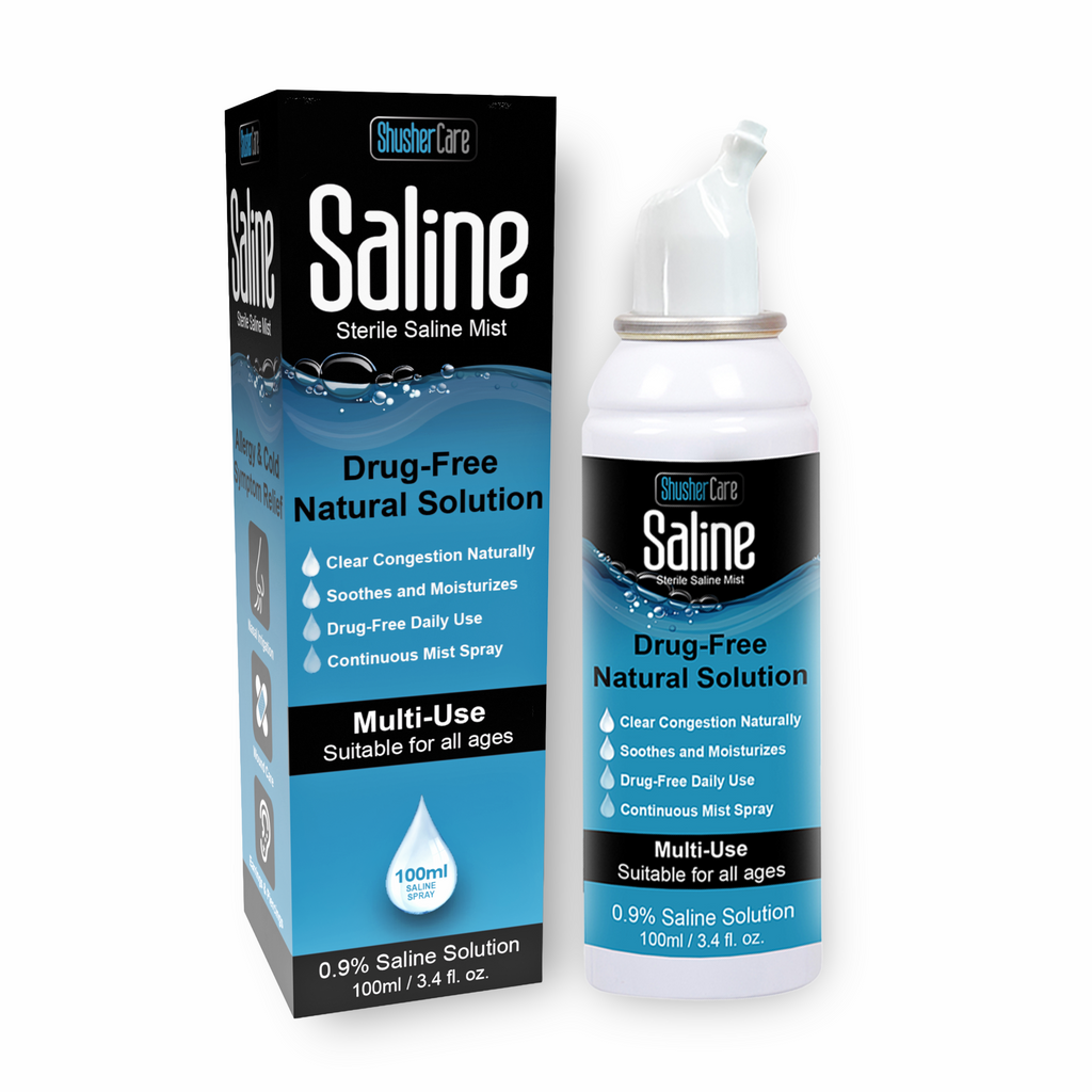 Shusher Care Saline 100 mL Spray 3 Pack