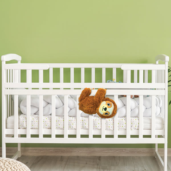 Shusher Sloth by Baby Shusher: Plush Soothing Sloth Companion with 1 hour Noise Detection