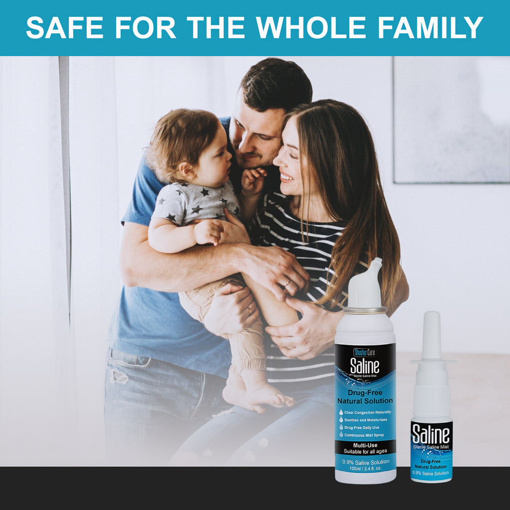 Shusher Care Saline Spray Bundle – 30 mL + 100 mL