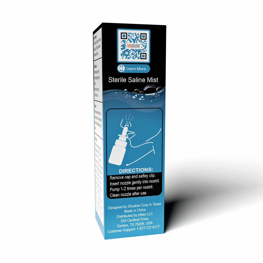 Shusher Care Saline 30 mL Pump Spray 3 Pack