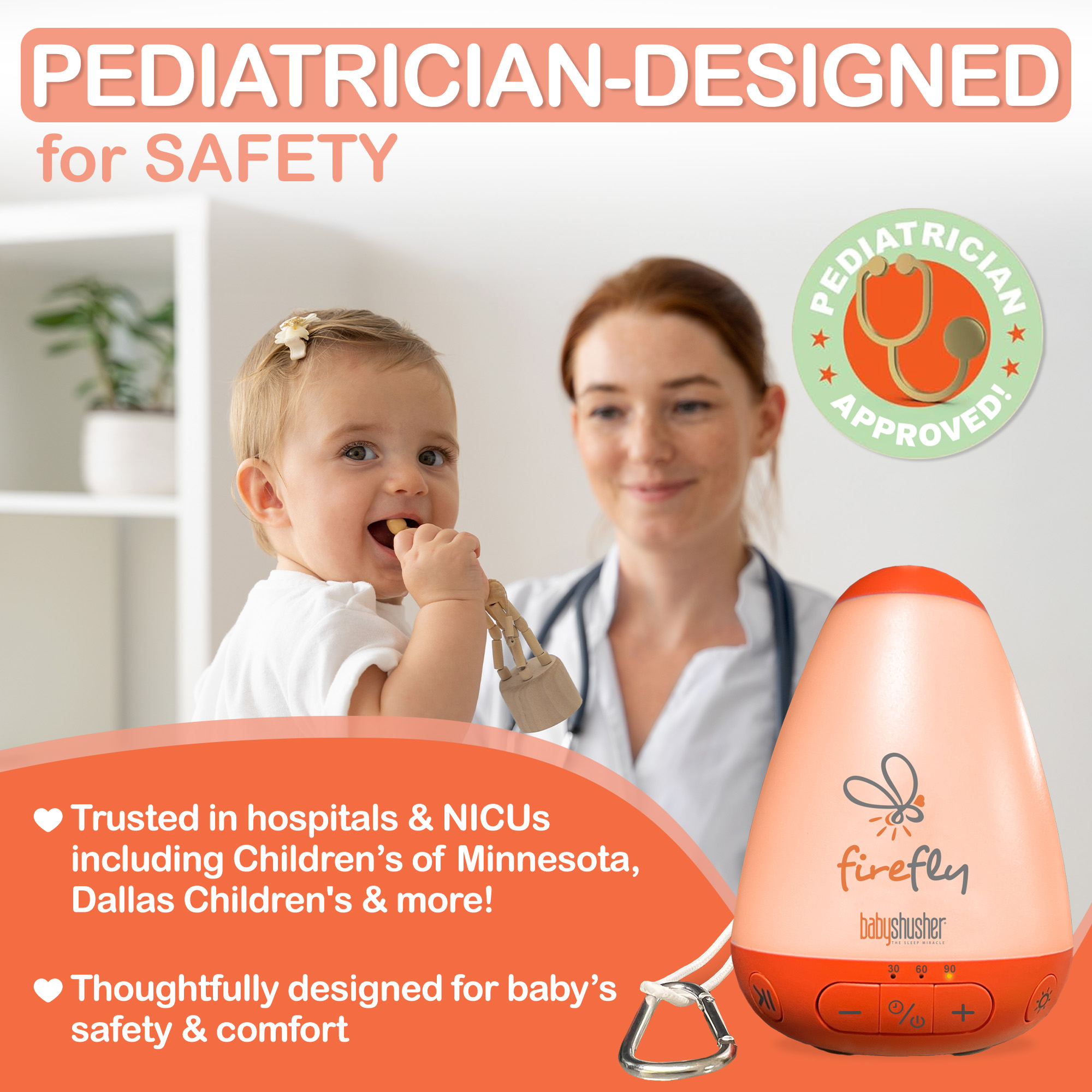 Shusher Firefly Sound Machine and Night Light