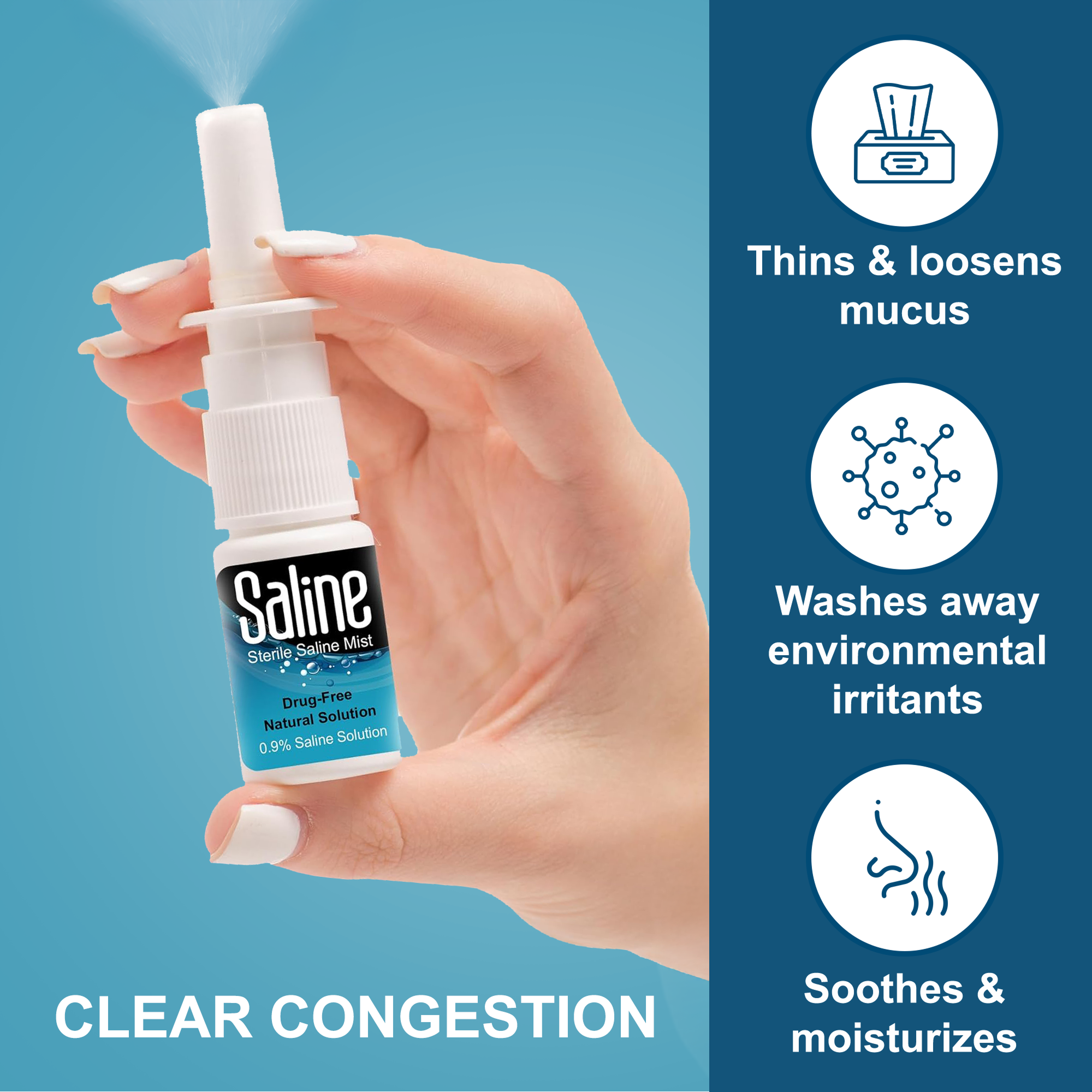 Shusher Care Saline Pump Spray