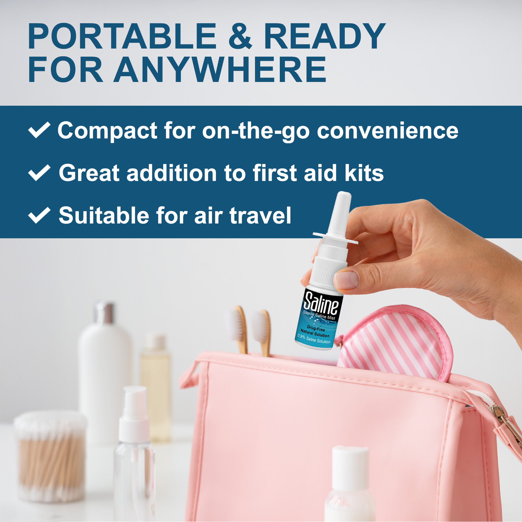 Baby Saline Nasal Spray 30ml – Preservative Free Congestion Relief by Shusher Care