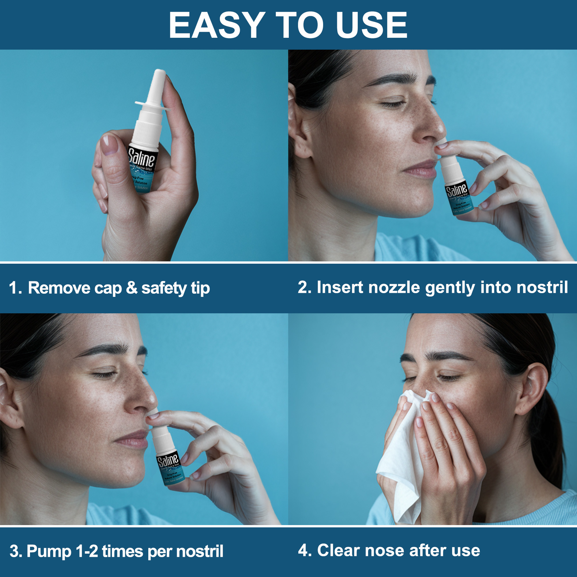 Shusher Care Saline Pump Spray