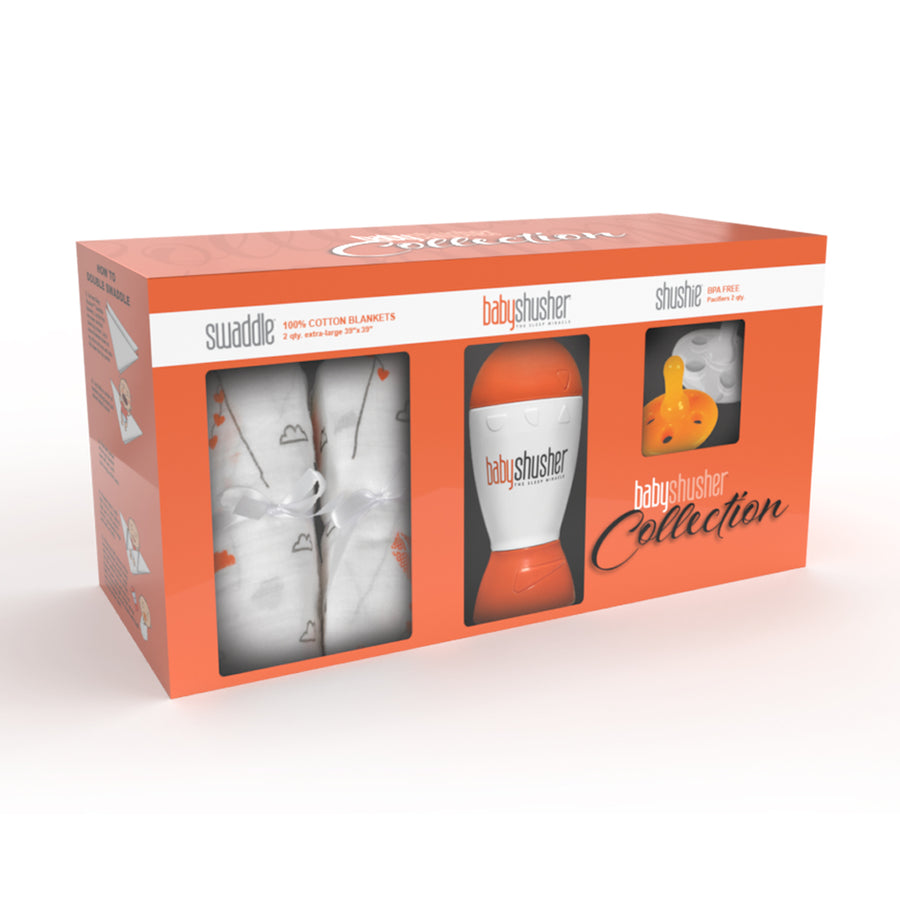 Baby Shusher Gift Set - Sleep Soother With Swaddles & Pacifiers For Newborns