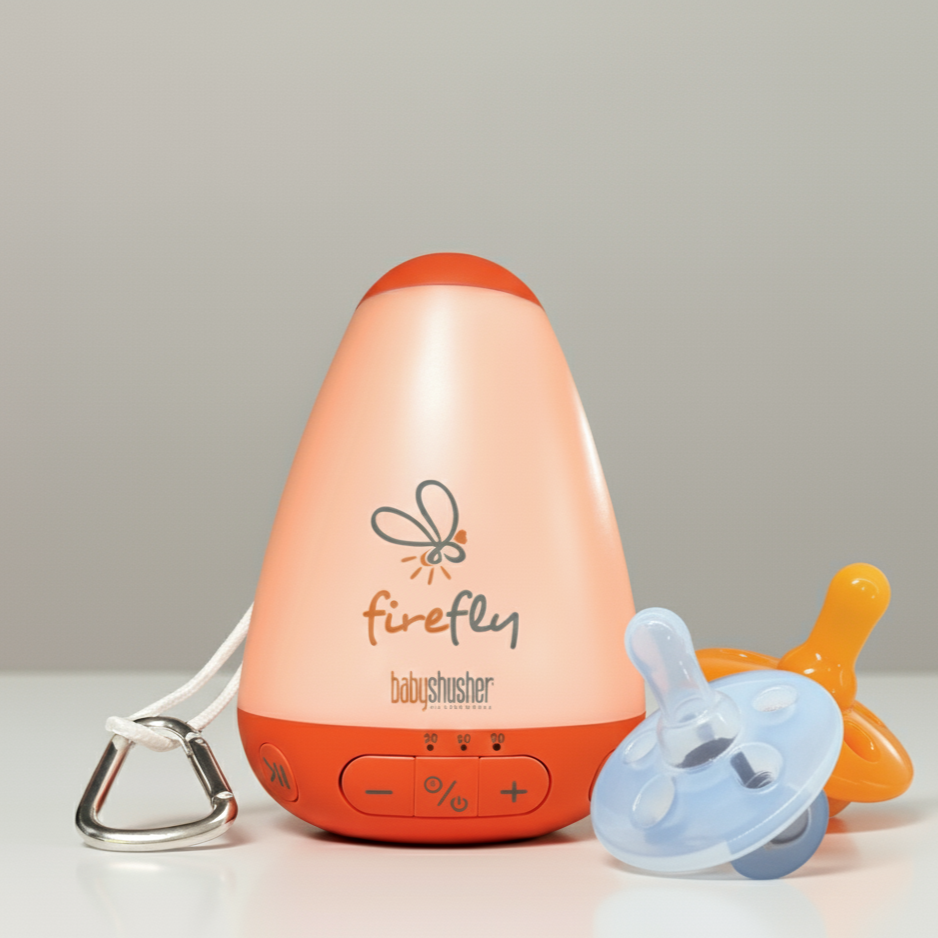 Firefly Portable Sound Machine + Shushie Pacifier 2 Pack Bundle