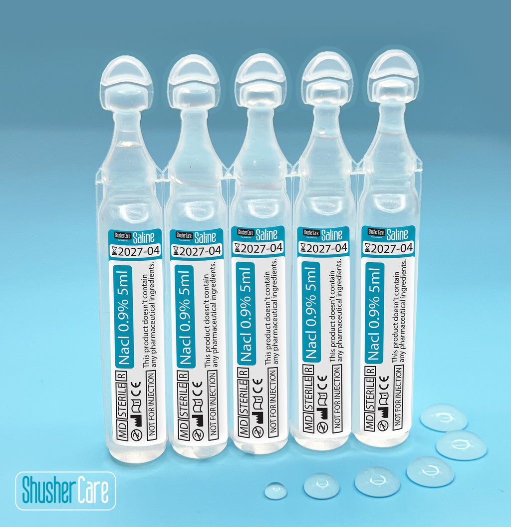 Shusher Care Saline Ampoules - 50 Count