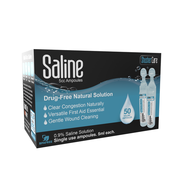 Shusher Care Saline 50 count