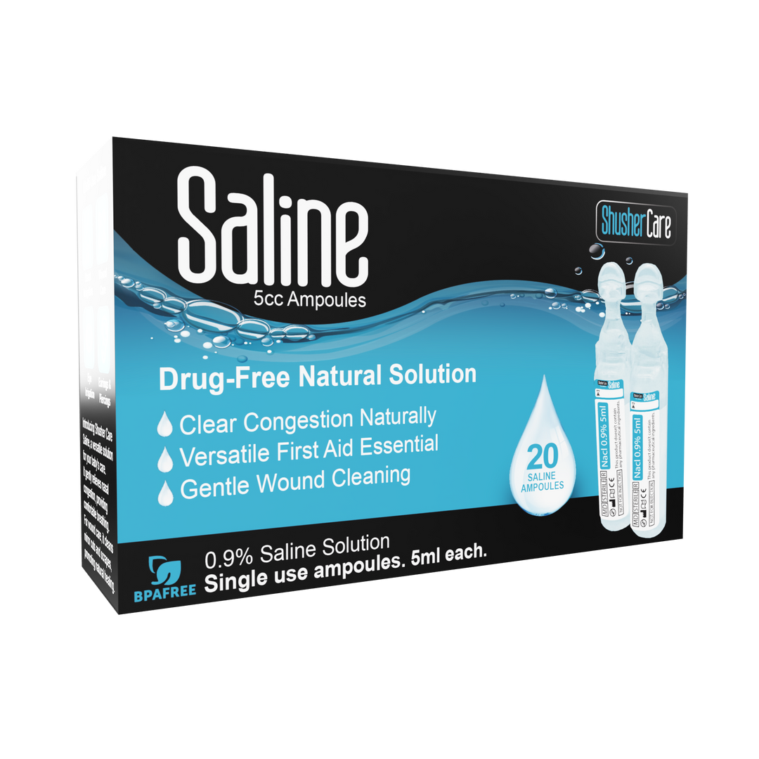 Shusher Care Saline 20 count