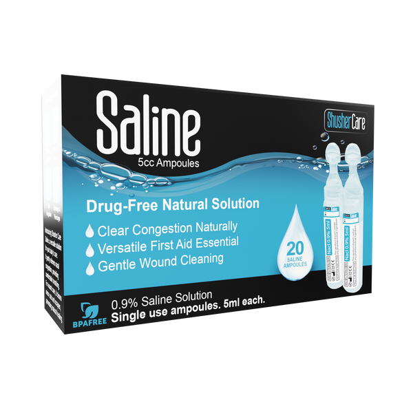 Shusher Care Saline 20 count