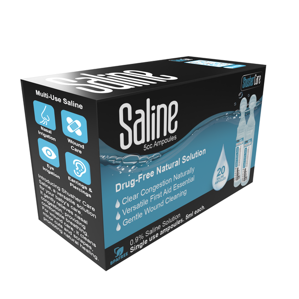 Shusher Care Saline 100 Ct Ampoules