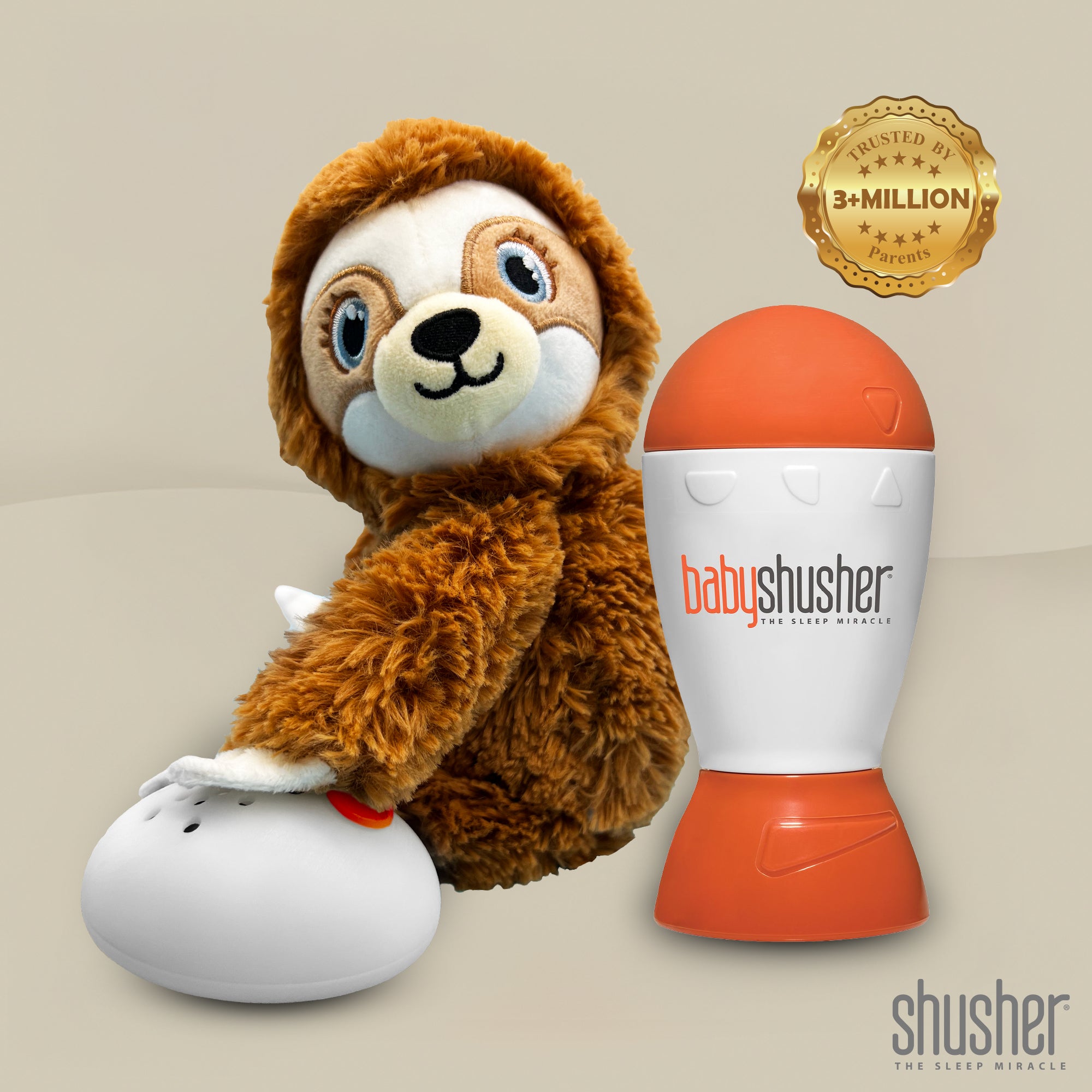 Soothing Sleep Duo: Baby Shusher and Shusher Sloth for Peaceful Naps