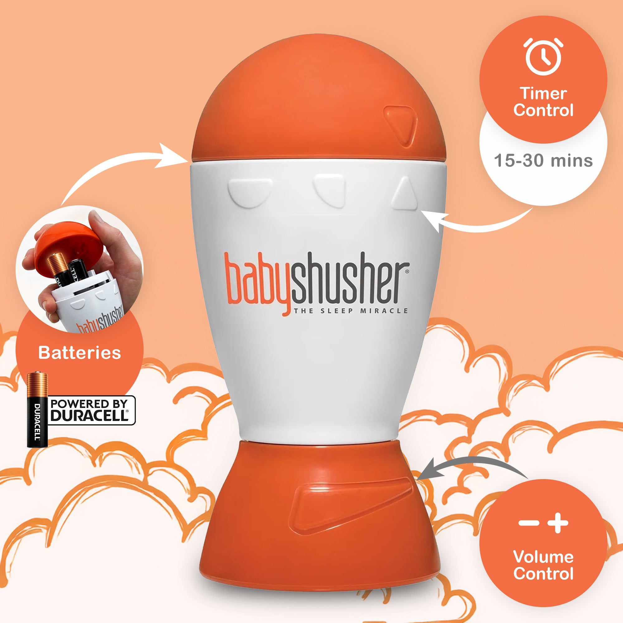 Shusher Sleep Duo - Baby Shusher Sleep Miracle & Shusher Firefly Nightlight