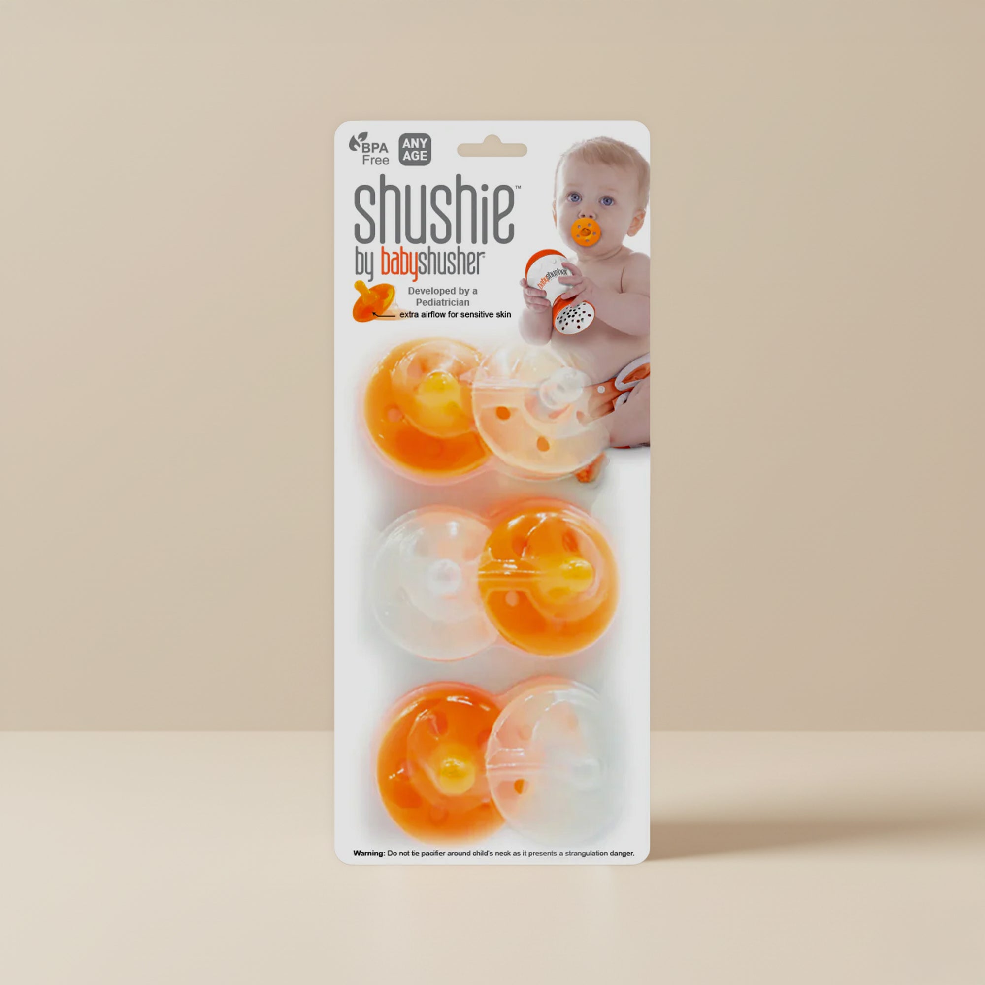 Shushie™ Silicone Pacifier 6-Pack