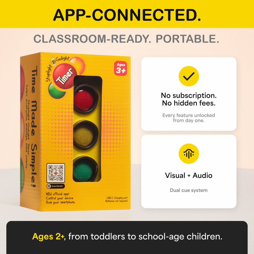 Stoplight Golight – Traffic Light Timer for Kids, Toddler Sleep Training, Bedtime & Daily Routines